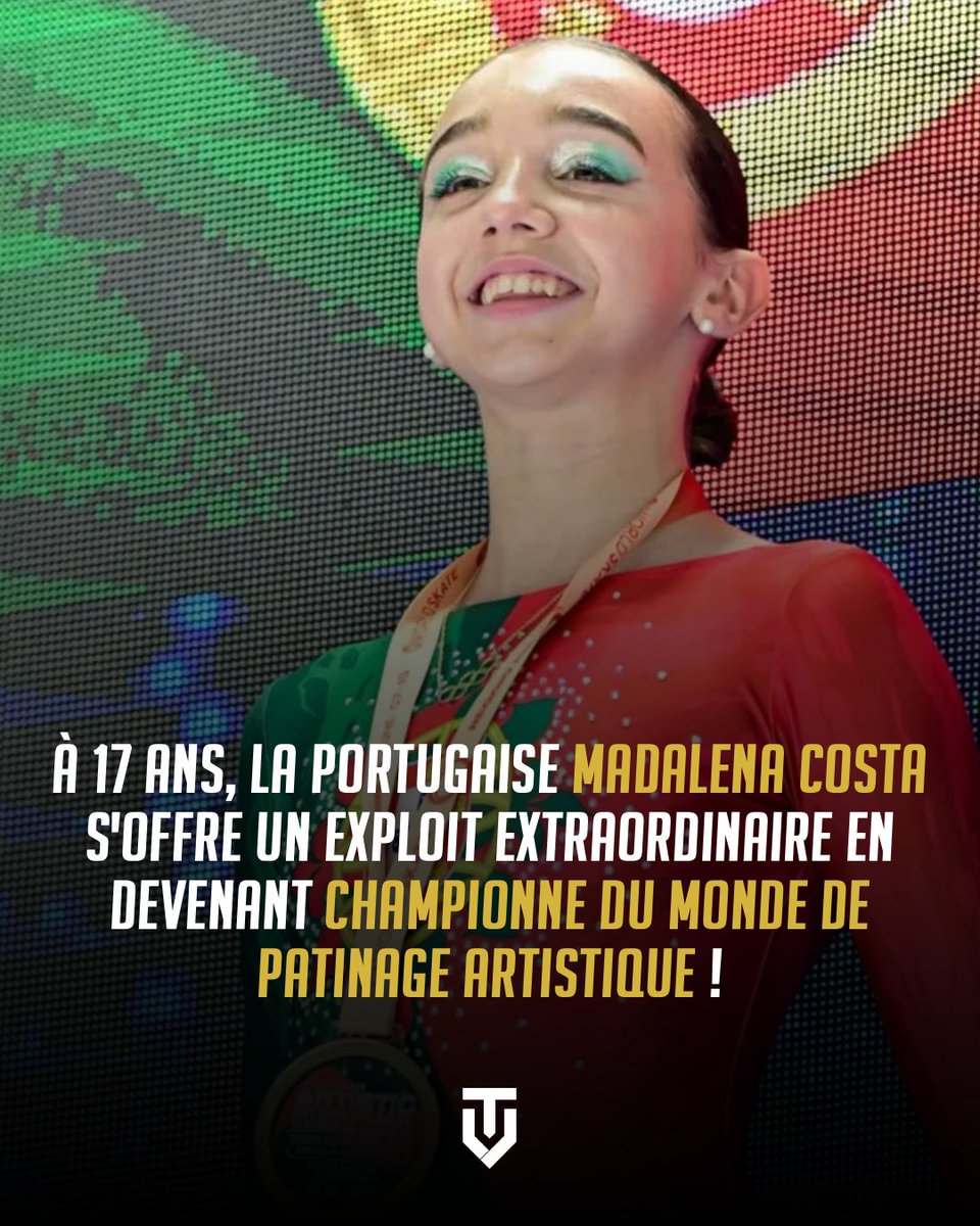 🤤🇵🇹 C'est STRATOSPHÉRIQUE ! 

Après son titre de championne d'Europe il y a quelques semaines, la géniale Madalena Costa, 17 ans, a récidivé en devenant championne du monde de patinage artistique, dans la catégorie libre, à Pékin.