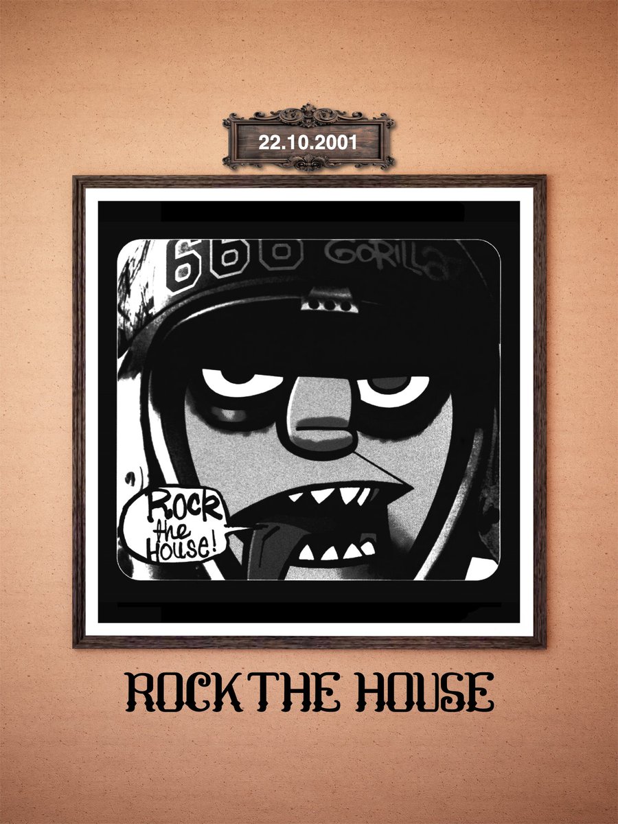 gz_calendar's tweet photo. Rock The House was released on this day 24 years ago!
🗓️22.10.2001🗓️

#gorillaz #gz_calendar https://t.co/K9T27zsvos