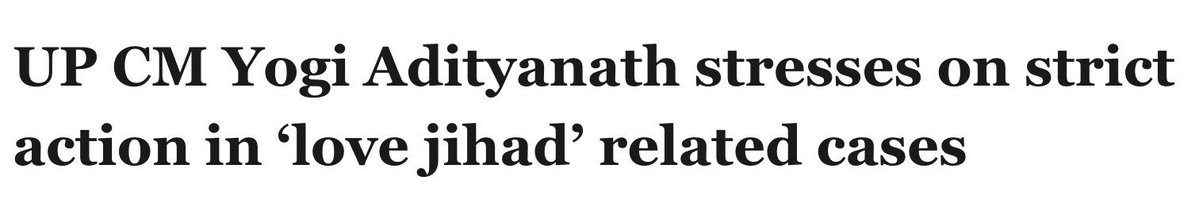 Anand Ranganathan (@aranganathan72) on Twitter photo 835 cases of forced conversion have been filed and 1682 arrested since the Love Jihad law came into force in UP.
<a href="/myogiadityanath/">Yogi Adityanath</a> is determined but the situation is dire: Just yesterday came news of Shehenshah Khan, posing as Rajkumar, luring and abducting a minor Hindu girl. 835 cases of forced conversion have been filed and 1682 arrested since the Love Jihad law came into force in UP.
<a href="/myogiadityanath/">Yogi Adityanath</a> is determined but the situation is dire: Just yesterday came news of Shehenshah Khan, posing as Rajkumar, luring and abducting a minor Hindu girl.