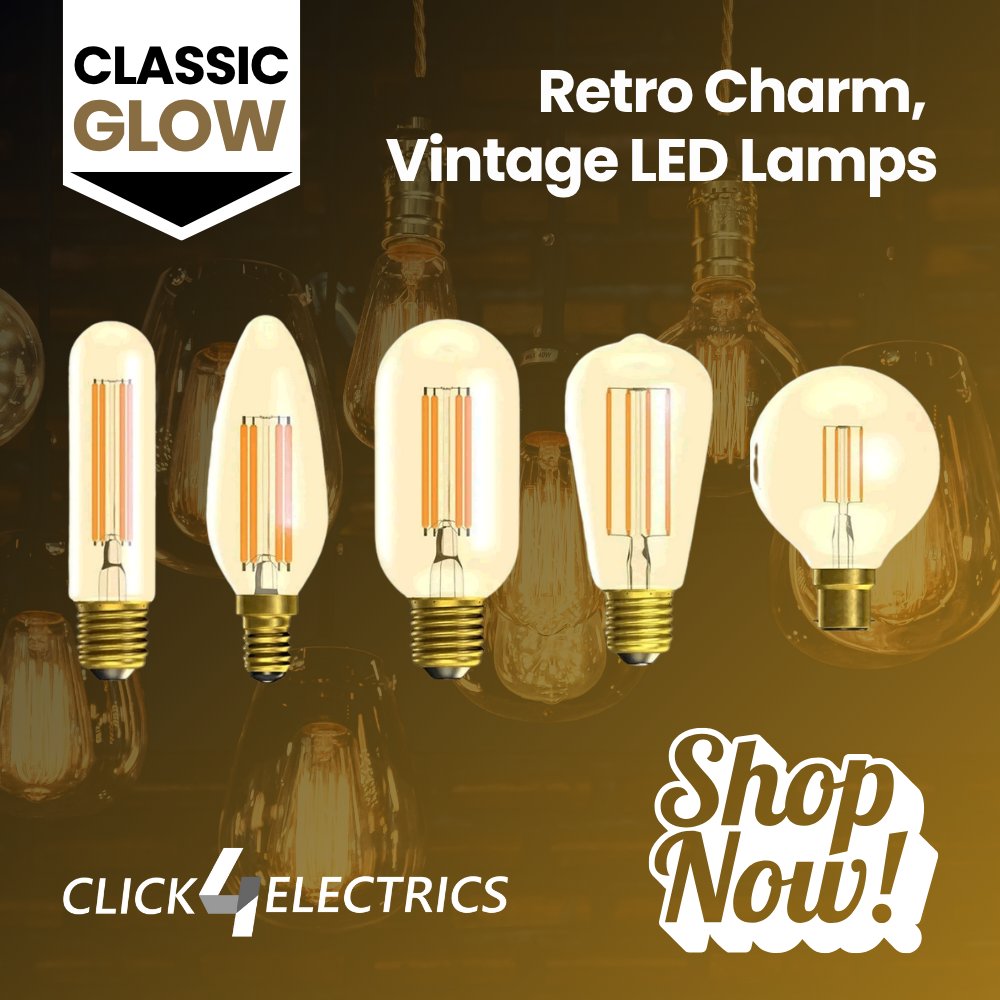 💡 Explore the perfect blend of retro style and modern design with our vintage LED lamps. Combining the charm of a classic filament with modern energy efficiency, these bulbs create a warm, nostalgic ambience in any space. 

📲 Explore our range tinyurl.com/rgvfdsax