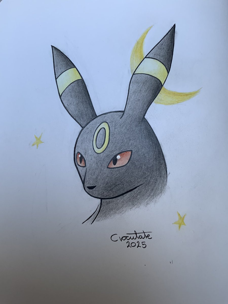 Crocutate's tweet photo. Redraw of Umbreon I did years ago.

Pokémon: ©️Nintendo, ©️GameFreak, ©️Creatures, ©️The Pokemon Company

#pokemon #fanart #drawing #traditionalart #nintendo #artwork #art #umbreon https://t.co/LC77wMvfCM