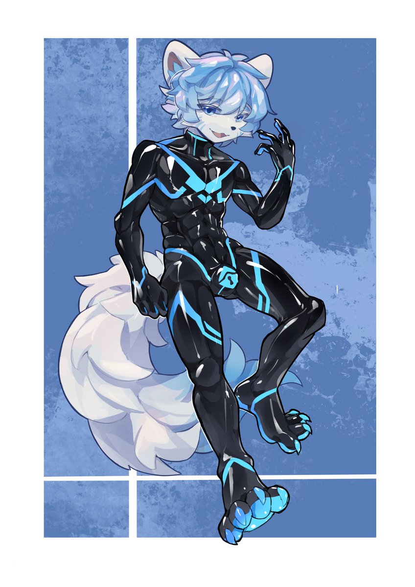 Wolftheer's tweet photo. 酷酷的战斗服
画师：@xkuzai https://t.co/3zZgYzynuX