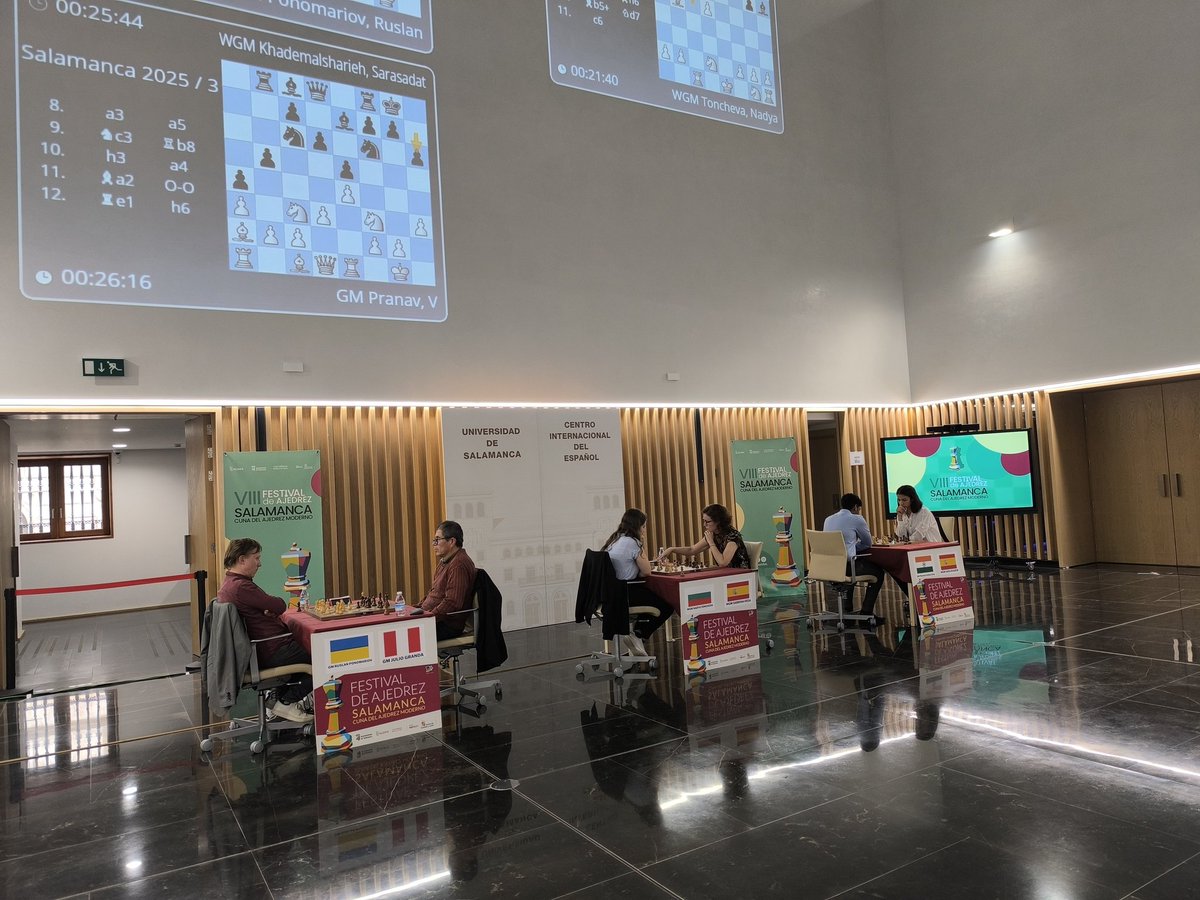 Se pone en marcha el VIII Festival de Ajedrez de Salamanca.

The 8th Salamanca Chess Festival is underway.

salamancachess.com