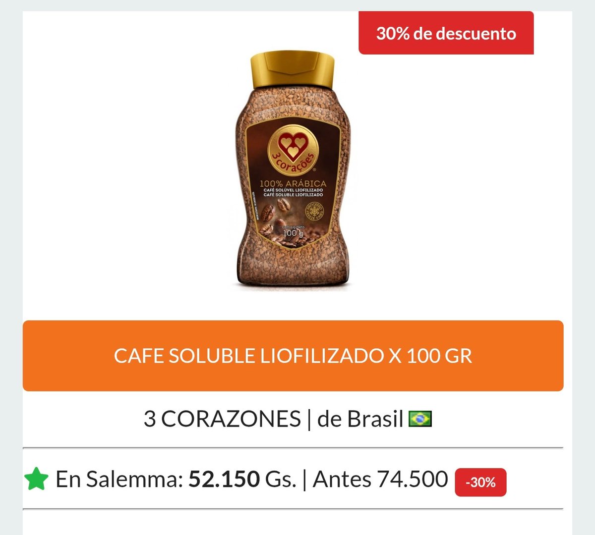Café -30%
comprador.digital/ofertas