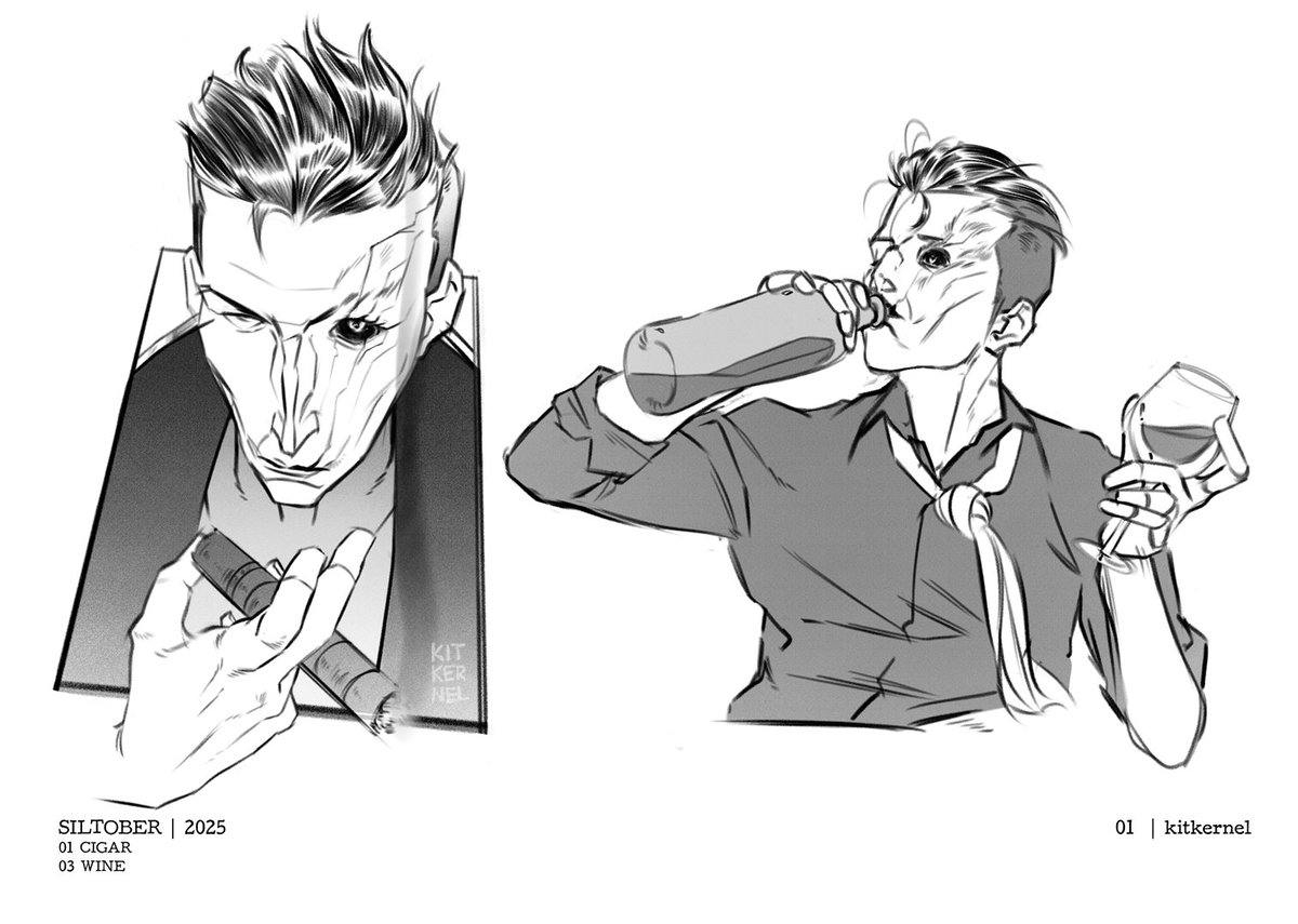 kitkernel's tweet image. Safe Role Model ™
#siltober #silco #arcane
