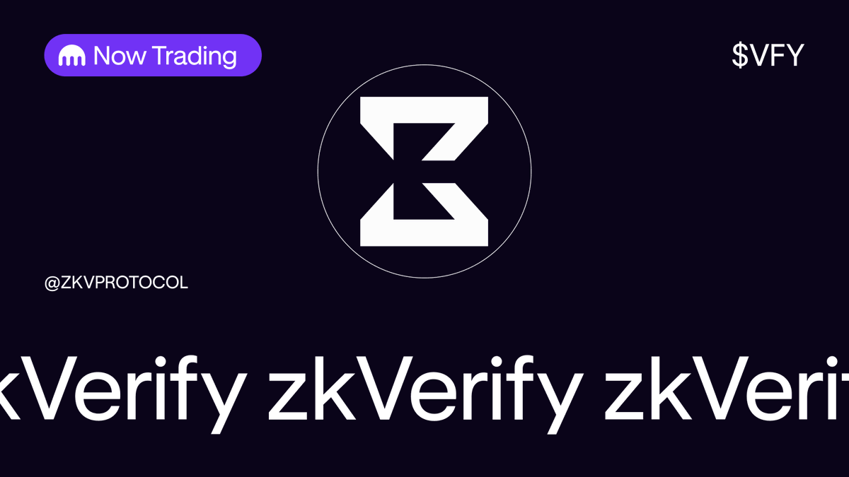 Now live on Kraken 

$VFY by @zkvprotocol

Powering modular ZK proof verification across ecosystems

Start trading today ⤵️ 
app.kraken.com/JDNW/VFY