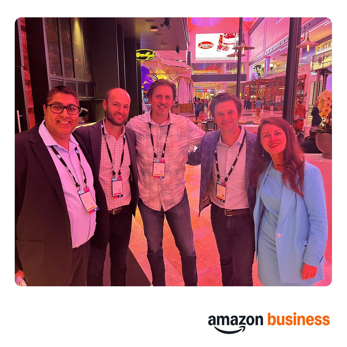 AmazonBusiness's tweet image. Amazon Business is honored to receive the SAP Sustainability Award at #SAPConnect 🌍

We’re committed to helping B2B customers source from small, diverse, local &amp;amp; sustainable suppliers—empowering responsible purchasing at scale.

Learn more: spr.ly/6018AfSyw