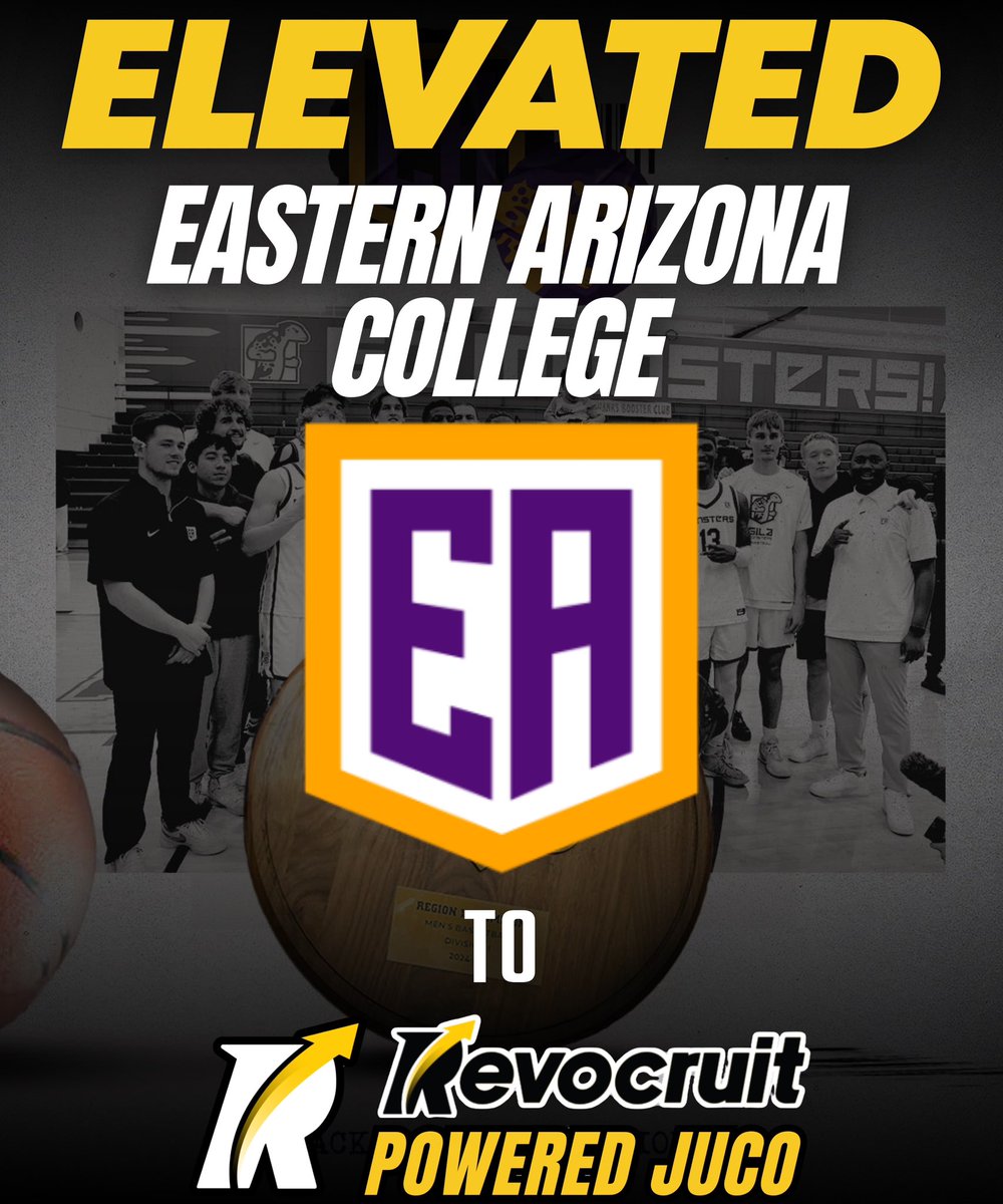 JC4PT's tweet image. 🚨 Revocruit Powered JUCO Alert
We’re excited to announce that Eastern Arizona College Men’s Basketball has been Elevated to a Revocruit Powered JUCO — joining an elite group of programs redefining exposure, connectivity, and recruiting at the junior college level.
🗣️ “Eastern…