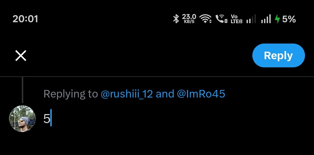 kasyap_rohan's tweet photo. @rushiii_12 @ImRo45 5 https://t.co/IFaM0pQYaU