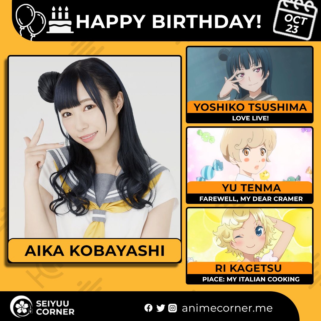 Happy 32nd birthday Aika Kobayashi! 🎉

Join us in wishing Aikyan all the best <a href="/Aikyan_/">小林 愛香</a> 

#AikaKobayashi #小林愛香