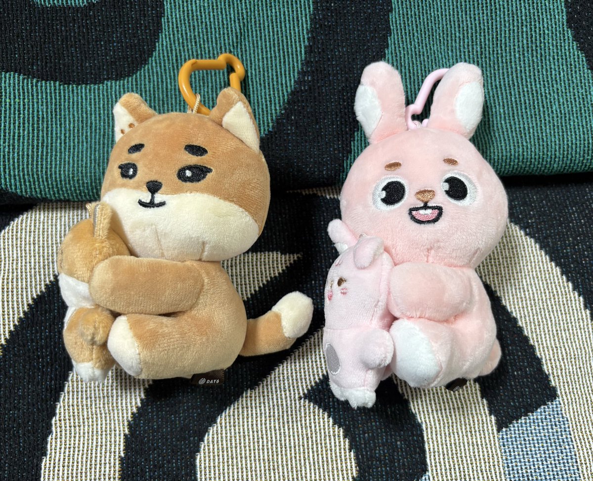 tst20230930's tweet photo. 천신만고 끝에 도착한 나안아 케필🦊🐰
사진보다 실물이 훨씬 뽀짝하고 귀여워
#데이식스 #데니멀즈 #pier10 https://t.co/ulYEsck8di