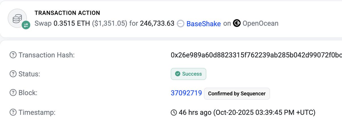 ⚠️ Be Careful When Using <a href="/Rabby_io/">Rabby Wallet</a> 

2 days ago, I lost $1,000 while swapping tokens using Rabby Wallet due to a wrong route execution. i’ve been using Rabby for swaps for over a year, sometime had some problem but small.

Here’s what happened:

I swapped 0.35 ETH (~$1,400) to