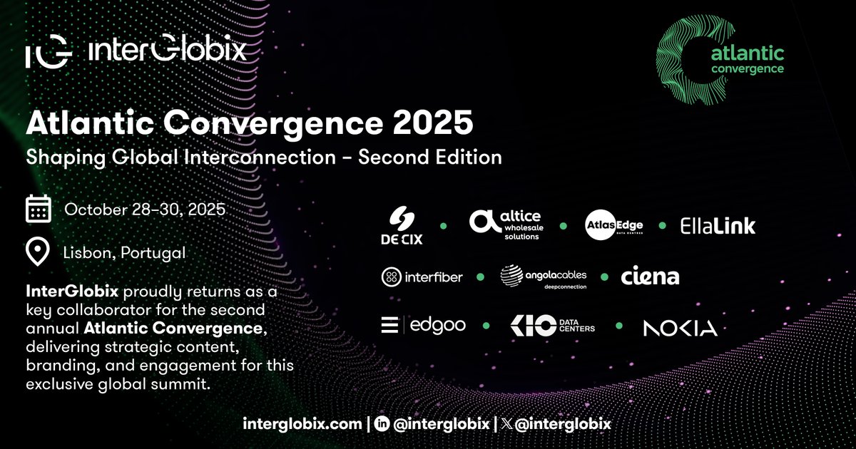 Where continents meet, ideas ignite.

This October in Lisbon, Atlantic Convergence 2025 will unite visionaries, innovators, and global leaders to shape the future of interconnection.

As a key collaborator, IG Group | InterGlobix is proud to deliver strategic storytelling,
