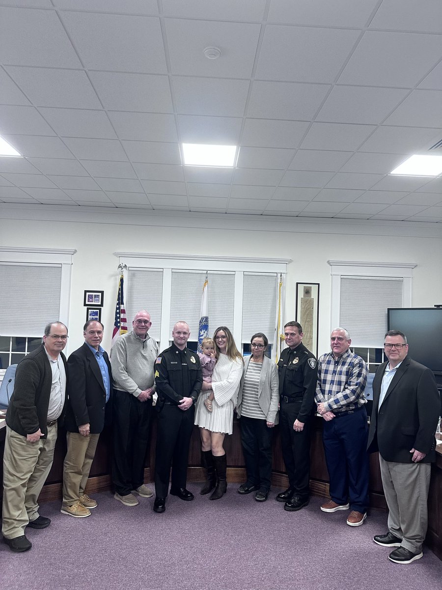 CarverPolice's tweet photo. On Tuesday October 21, 2025 th Carver Select Board approved the promotion of Officer Brandon Rudolph to the rank of Police Sergeant. We are really proud of him and wish him the best in his new role. Congratulations Sgt. Rudolph! https://t.co/Mw1GQF63MK