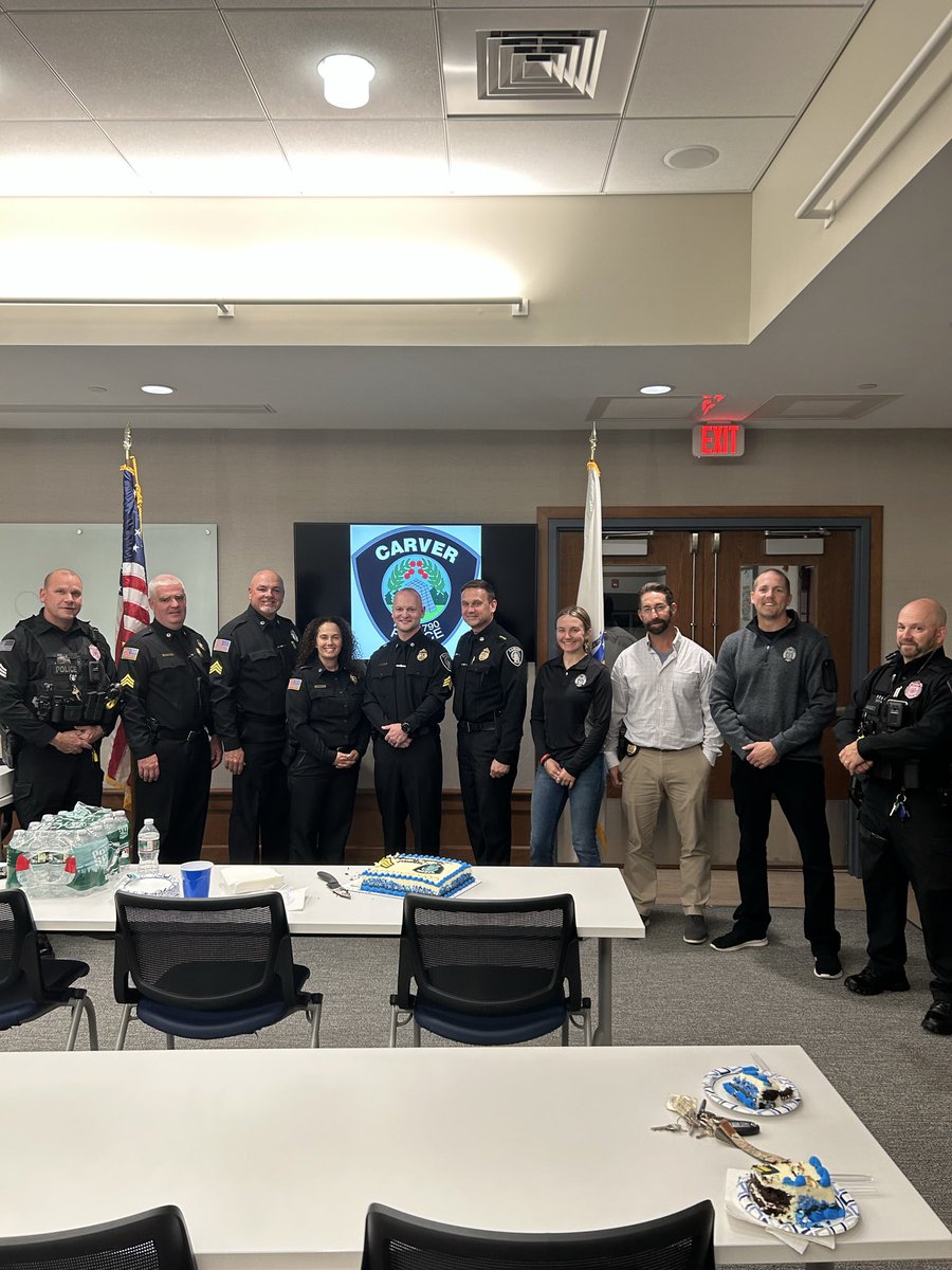 On Tuesday October 21, 2025 th Carver Select Board approved the promotion of Officer Brandon Rudolph to the rank of Police Sergeant. We are really proud of him and wish him the best in his new role. Congratulations Sgt. Rudolph!