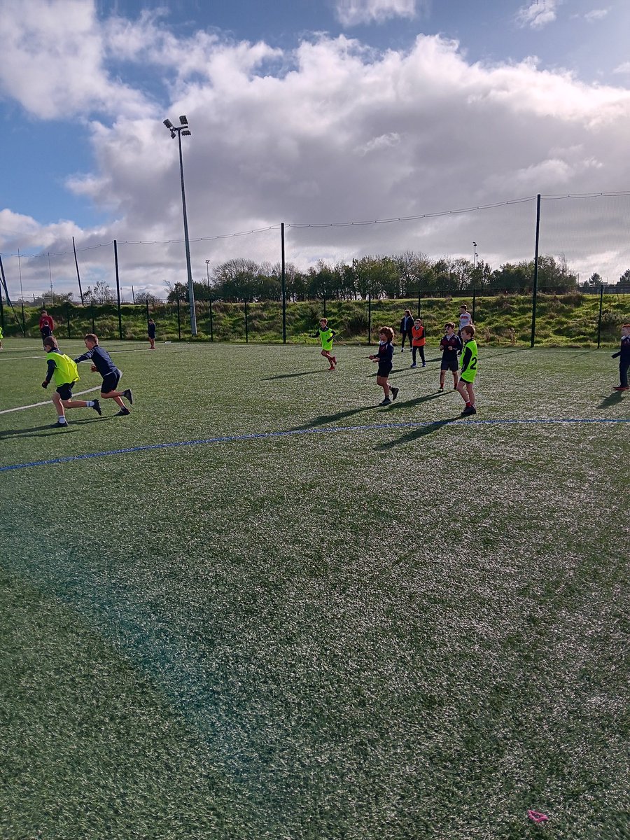 Well done to the 4th year students in <a href="/Trionoide/">Tríonóide</a> for a great morning yesterday of coaching and games. Thanks to Kilcredan ns 2nd and 3rd classes for taking part. <a href="/FrONeillsGAA/">Fr. O'Neills GAA Club</a>
