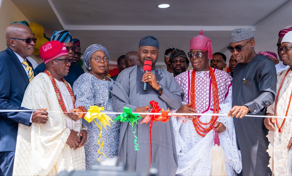 mrlurvy's tweet image. The ECFIRS who doubles as the Chairman of the Joint Tax Board (JTB) Zacch A Adedeji PhD graced the commissioning of the Ekiti State Revenue House in Ado-Ekiti today as the Special Guest of Honour.

In his remarks, the ECFIRS appreciated President Bola Ahmed Tinubu, noting that…