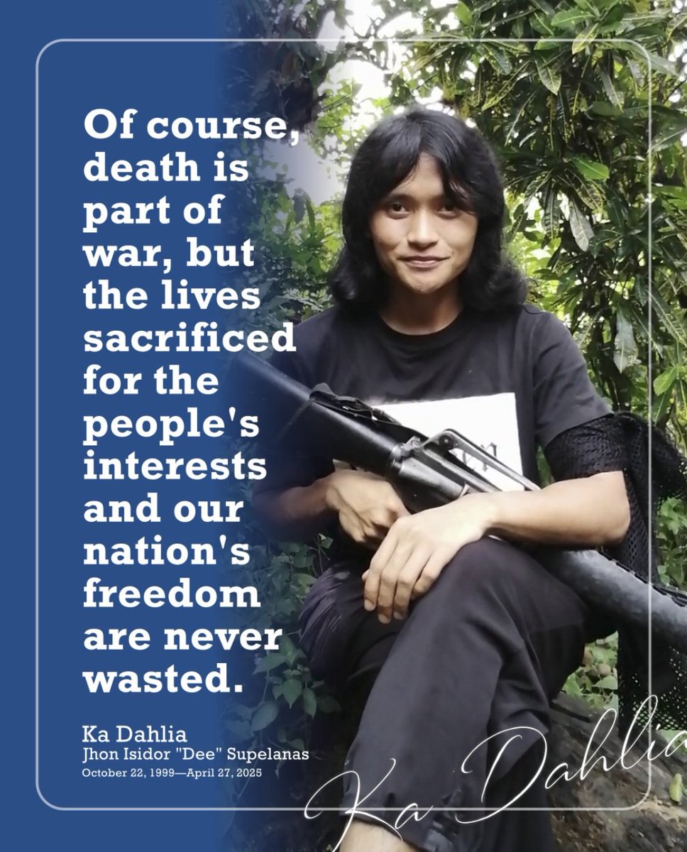 revfuryy's tweet image. Today would have been the 26th birthday of Jhon Isidor &quot;Dee&quot; Supelanas alias Ka Dahlia or Ka Daisy. A transwoman warrior whose heart burned fiercely for the oppressed, she chose the path of revolution, leaving behind comfort to embrace the call of the masses.

1/3