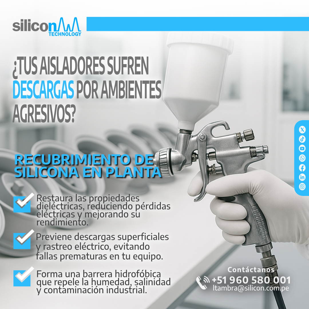 _silicontech's tweet image. ¿Ambientes agresivos afectan tus aisladores? 🌪️
El recubrimiento de silicona en planta de Silicon Technology protege y prolonga su vida útil ⚡
#RecubrimientoDeSilicona #EnergíaSegura