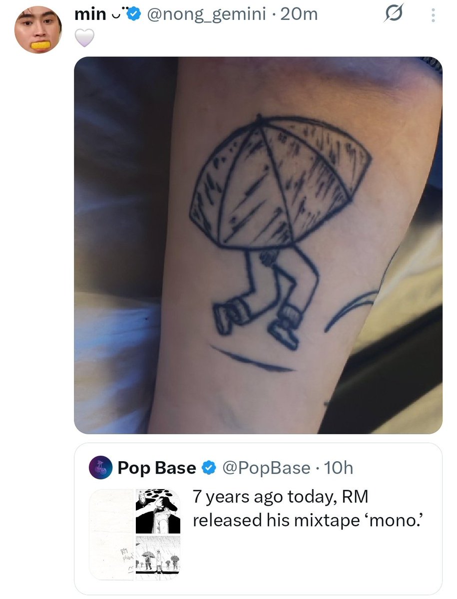 scrolling through the qts of the popbase monoversary tweet and its just thousands of people talking abt how much this album changed them and sharing their mono inspired tattoos 

oh namjoon the generational artist you are, your impact and legacy in the kpop industry is unmatched