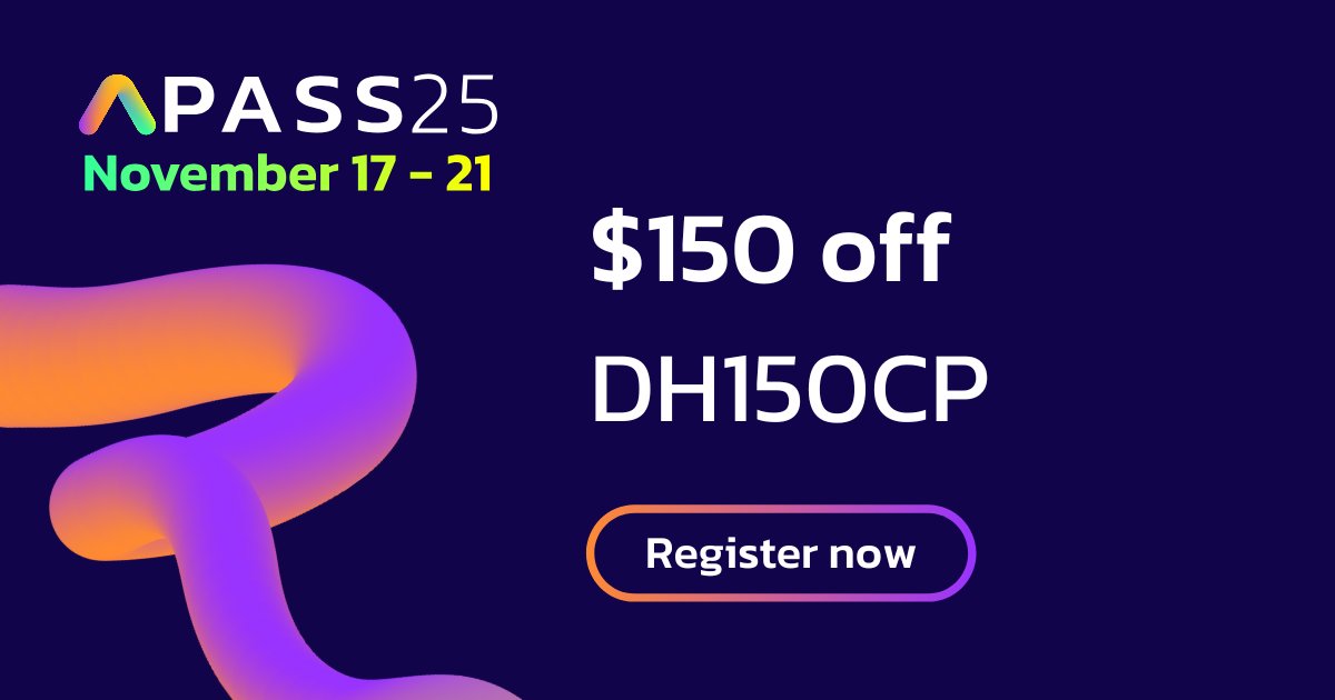 DH2i's tweet image. 4 weeks from today you'll find the DH2i team at @PASSDataSummit hosting live demos and handing out awesome raffle prizes! If you're a #SQLServer pro who still has some CE budget for 2025, this is a fantastic event. Don't forget to use our discount code. na2.hubs.ly/H01Kl500