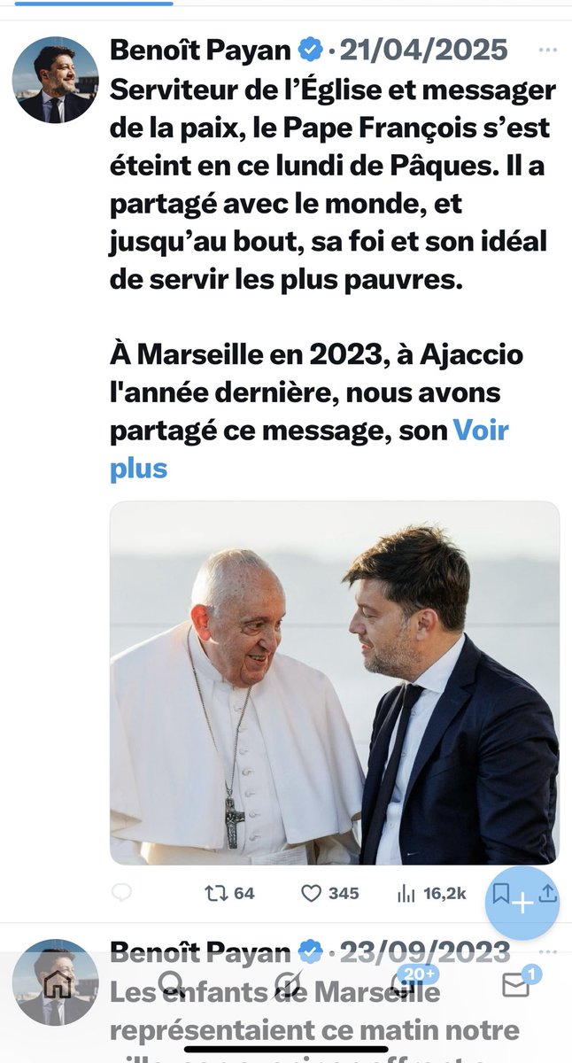 Benoit Payan va t'il faire effacer tous ses tweets &amp; photos de la visite du Pape à #Marseille au nom de la laïcité : le film #SacréCoeur qui devait être diffusé dans un équipement municipal vient d'être deprogrammé au nom de la laïcité 
Qui peut expliquer ça aux Marseillais ?