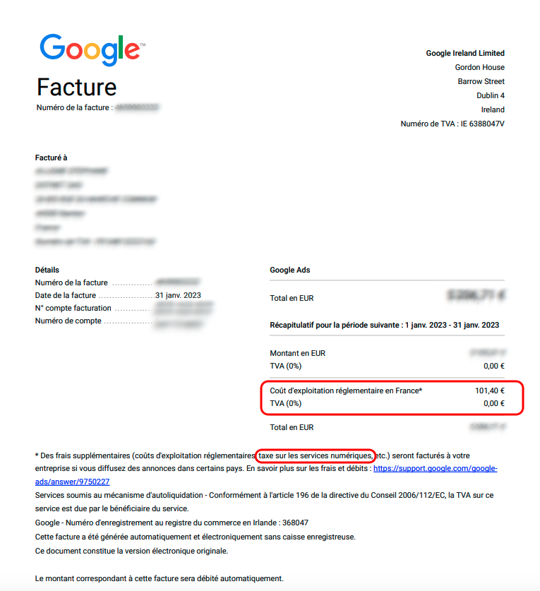 Stefalligne's tweet image. Ce sont les entreprises 🇫🇷 qui paient intégralement cette taxe depuis sa création, car les Gafam re-facturent celle-ci systématiquement.
Augmenter cette taxe de 3% à 15% nuit in fine à la compétitivité des entreprises Françaises.
Et aucune alternative à @GoogleAds n&apos;existe.