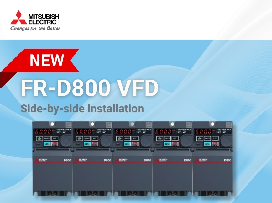 MitsubishiElect's tweet image. With its compact body, the new FR-D800 VFD offers improved panel design freedom. This allows for downsizing the enclosure and side-by-side installation, enabling multiple inverters to be installed in close contact. 

Learn more 👉 okt.to/bHduP4

#CompactDesign #VFD