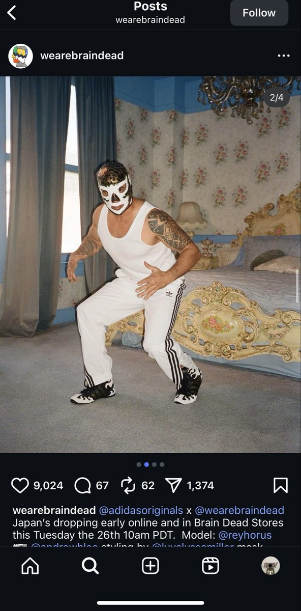 AustinRGarciaSU's tweet photo. one of my favorite campaigns from the company I choose to analyze was this from Braindead’s recently adidas originals collab when they dropped there flame shoe. My favorite visual element from this has the framing of the shot. How the main focus are the shoes #su2412 https://t.co/NLOXU4RGk6