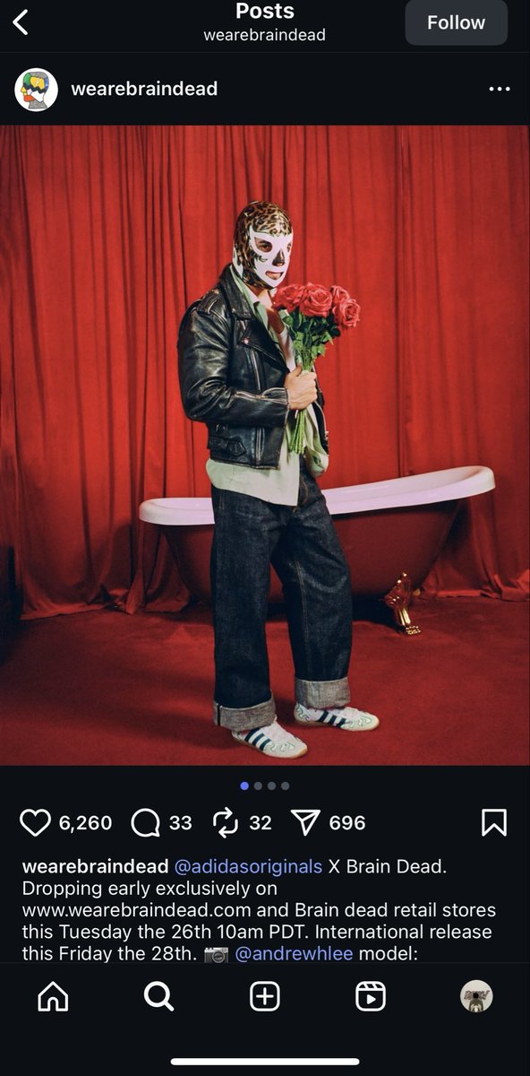 AustinRGarciaSU's tweet photo. one of my favorite campaigns from the company I choose to analyze was this from Braindead’s recently adidas originals collab when they dropped there flame shoe. My favorite visual element from this has the framing of the shot. How the main focus are the shoes #su2412 https://t.co/NLOXU4RGk6