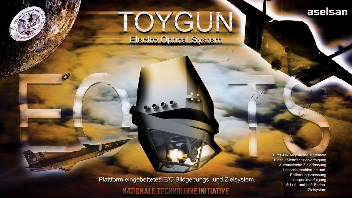 Integration und Test des Toygun EOTS von ASELSAN in den unbemannten Kampfjet, Bayraktar Kızılelma.

Das Toygun EOTS (Electro-Optical Targeting System), entwickelt vom türkischen Rüstungskonzern ASELSAN, wurde kürzlich in die Bayraktar Kızılelma (ein unbemanntes Kampfflugzeug,