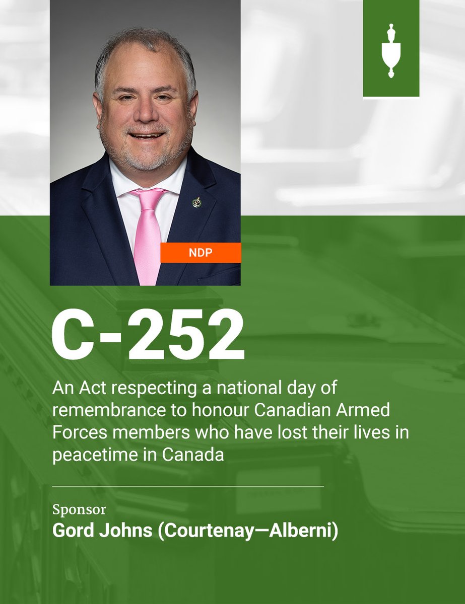 HoCChamber's tweet photo. .@GordJohns introduced Bill #C252 in the #HoC.
The full text of the Bill will be available later today: https://t.co/w7U08AyH3f https://t.co/KXnEP0tfb2