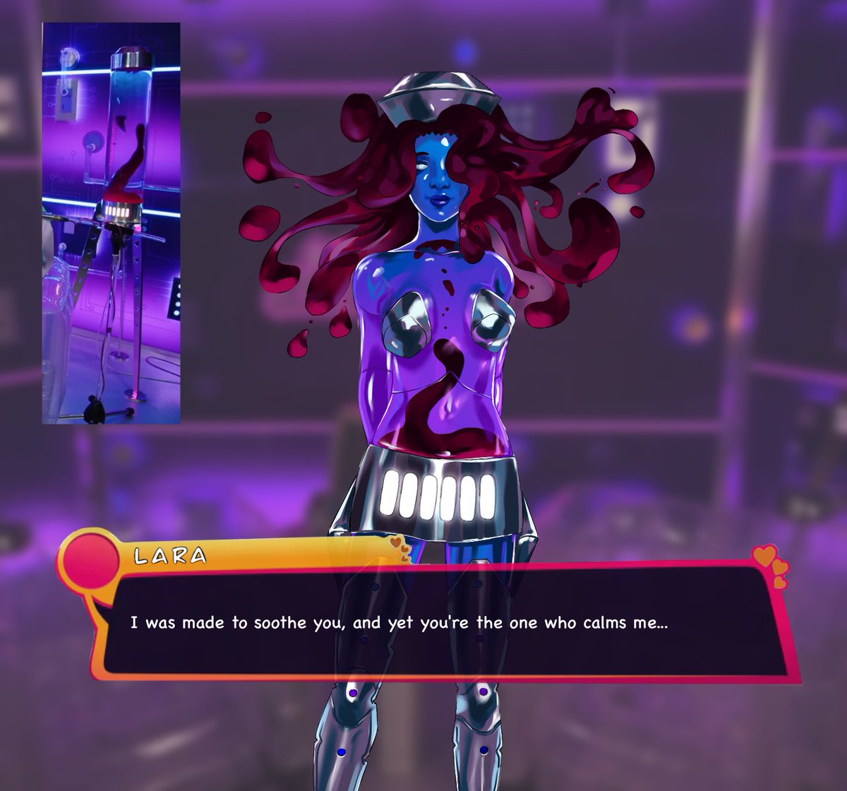 dykeified__'s tweet image. introducing lara the lava lamp dateable 🫶