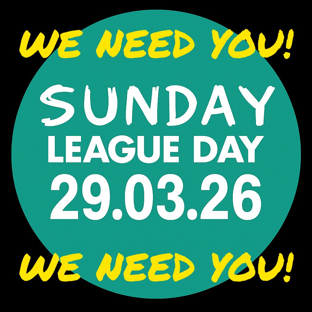 SundayLeagueDay's tweet image. We are looking for volunteers to join the mission of promoting and developing #SLD2026.

Are you passionate about Sunday League football?

Want to join a growing project, in its infancy, and help shape the years to come?

No experience necessary - drop us a DM today for info!