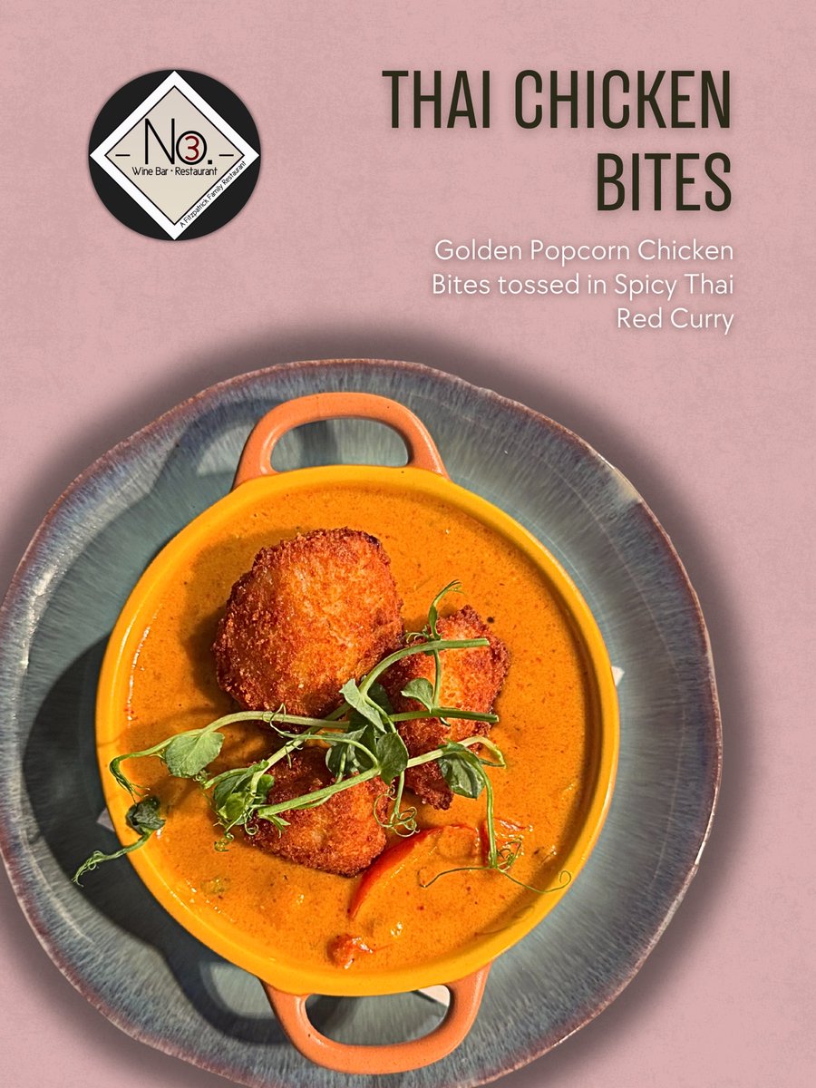 New to our Tapas Menu: Thai Red Popcorn Chicken 🌶️ Crispy golden chicken bites served in a rich Thai red curry sauce with wok-fried vegetables… 😋 Aspicy little pot of comfort and flavour. 🫕 #LouthChat #No3Collon