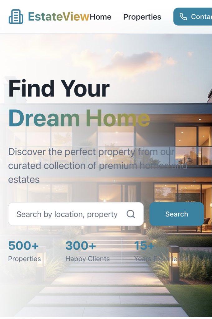IfeanyiAkomas's tweet image. Did I cook? 
Real Estate Listing website
I’d make updates to use a collapsible menu on mobile view 
What else should I add or change?