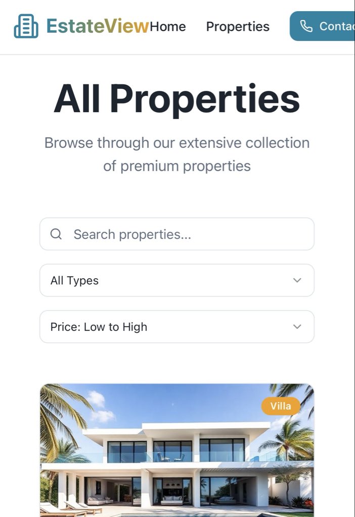 IfeanyiAkomas's tweet image. Did I cook? 
Real Estate Listing website
I’d make updates to use a collapsible menu on mobile view 
What else should I add or change?