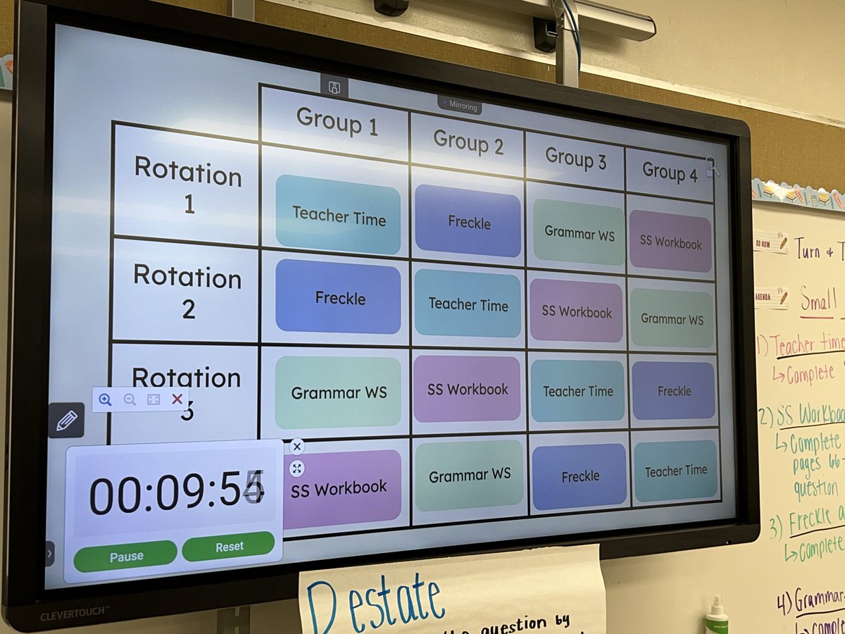 146reads1's tweet image. Shout out to Ms Zuniga for utilizing the station rotation tracker to help her students manage the what and where during her @studysync 7 today! @WashingtonD86