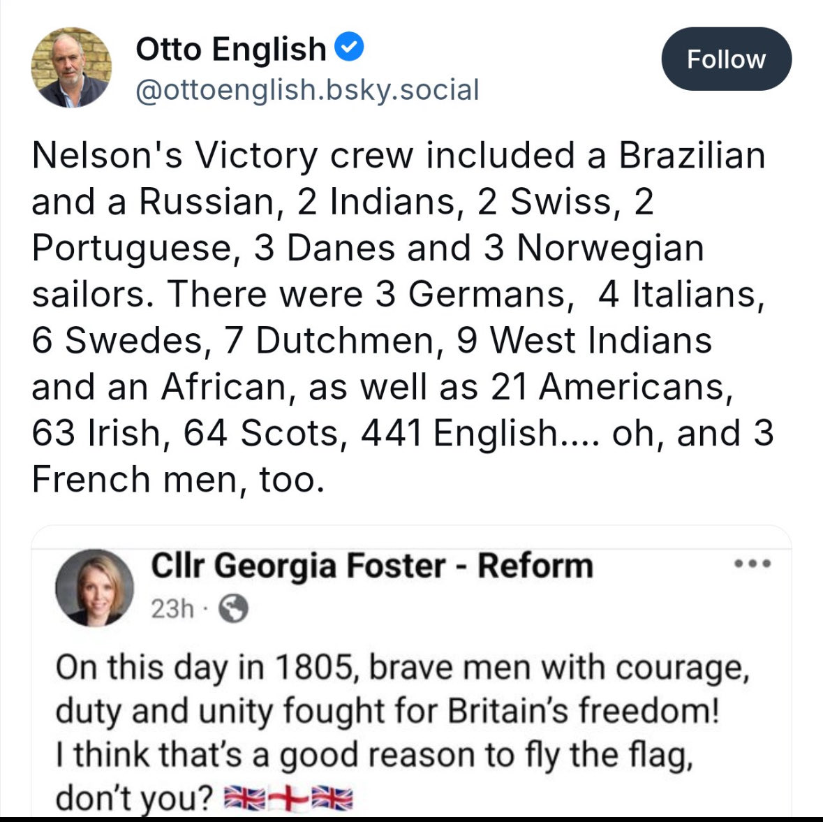 UnityScot's tweet image. I don’t even know what point he thinks he’s making . 4 of the groups mentioned (the largest) are British .
