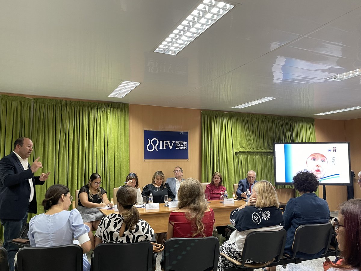 En el evento estuvieron presentes <a href="/MaydaMauriBCF/">Mayda Mauri Pérez</a>, presidenta de <a href="/BioCubaFarma/">BioCubaFarma</a>, junto a representantes de la AFD, diplomáticos de la UE, otras agencias de cooperación, MINCEX, nuestros investigadores y directivos. 👇