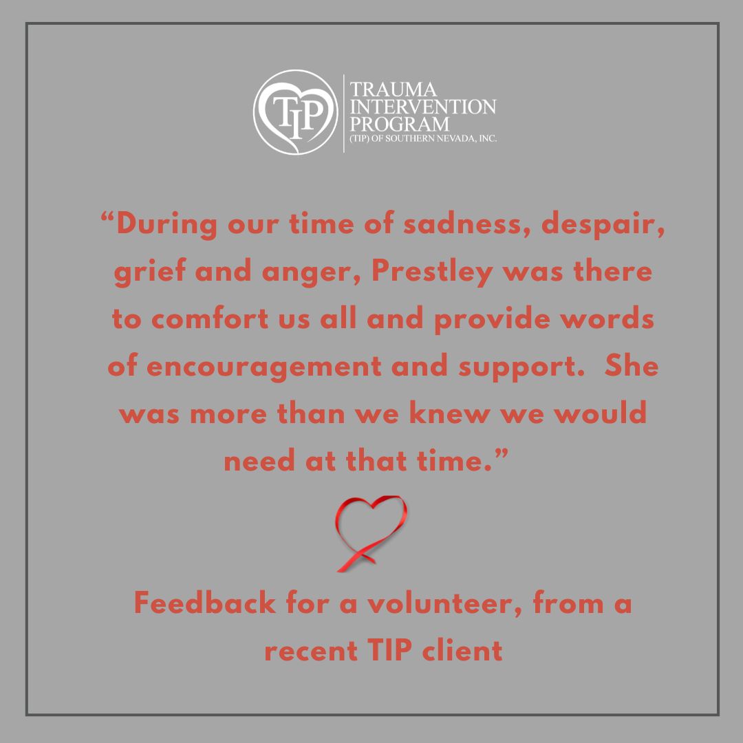 We hear feedback like this often; yet every time it is a treasured gift. Our volunteers make a difference in ways that truly matter, every single day.