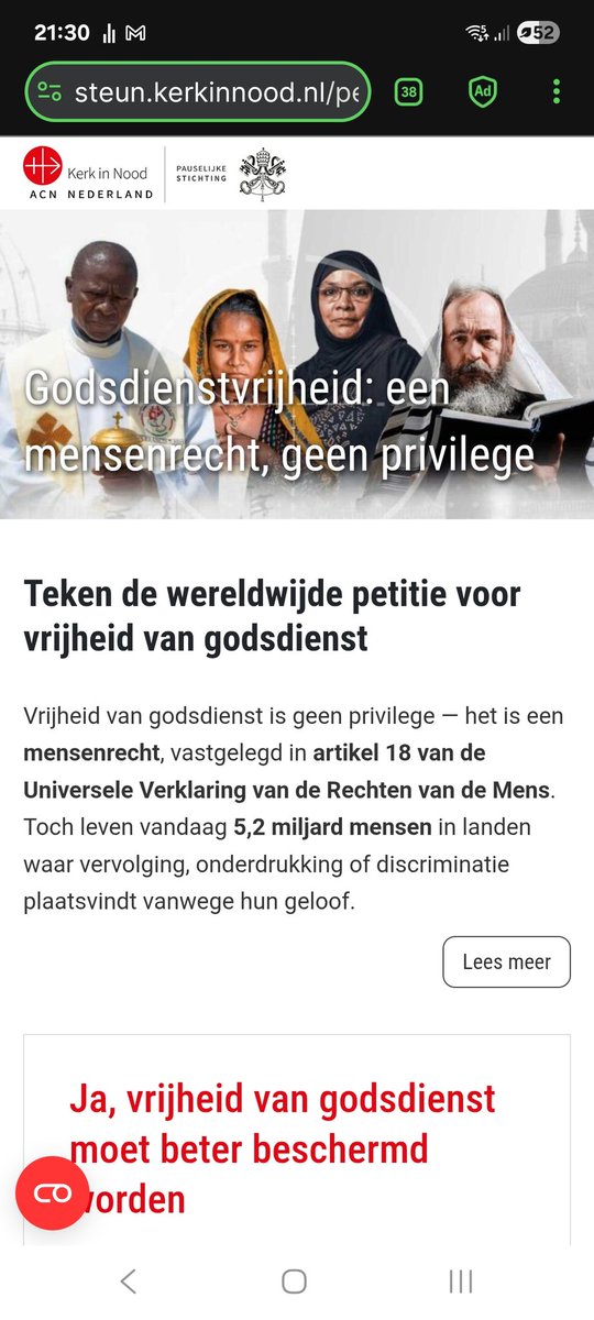 WSDRV's tweet image. steun.kerkinnood.nl/petitie-vrijhe…