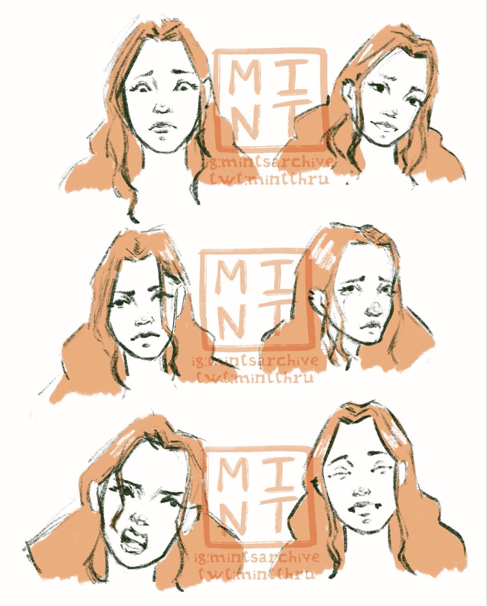 mintthru's tweet image. oc movement and expression sheets ✨