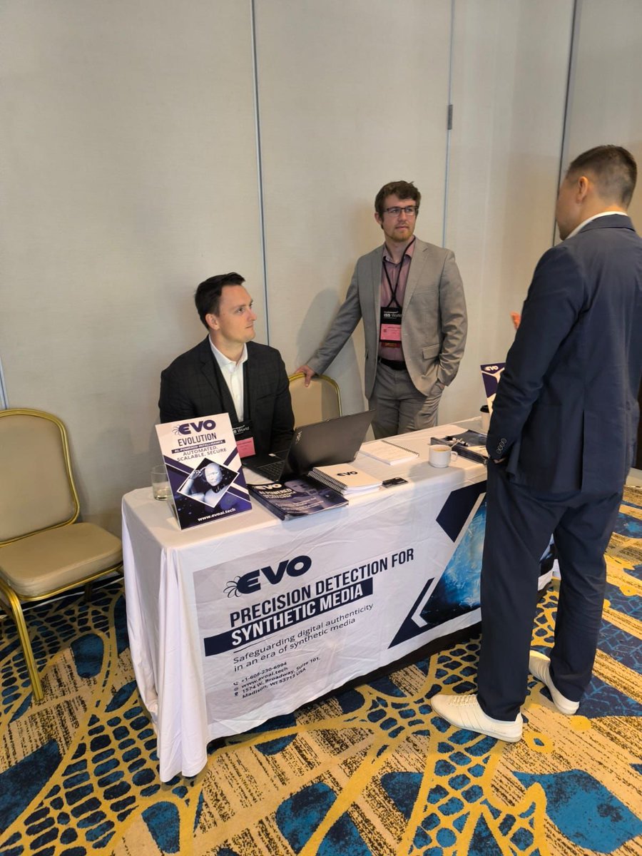 EVOai_Tech's tweet image. We&apos;re at ISS World in Panama! If you&apos;re there, stop by our booth and learn more about how Evo can help you filter through information overload! #cyberintel #ai #deepfake