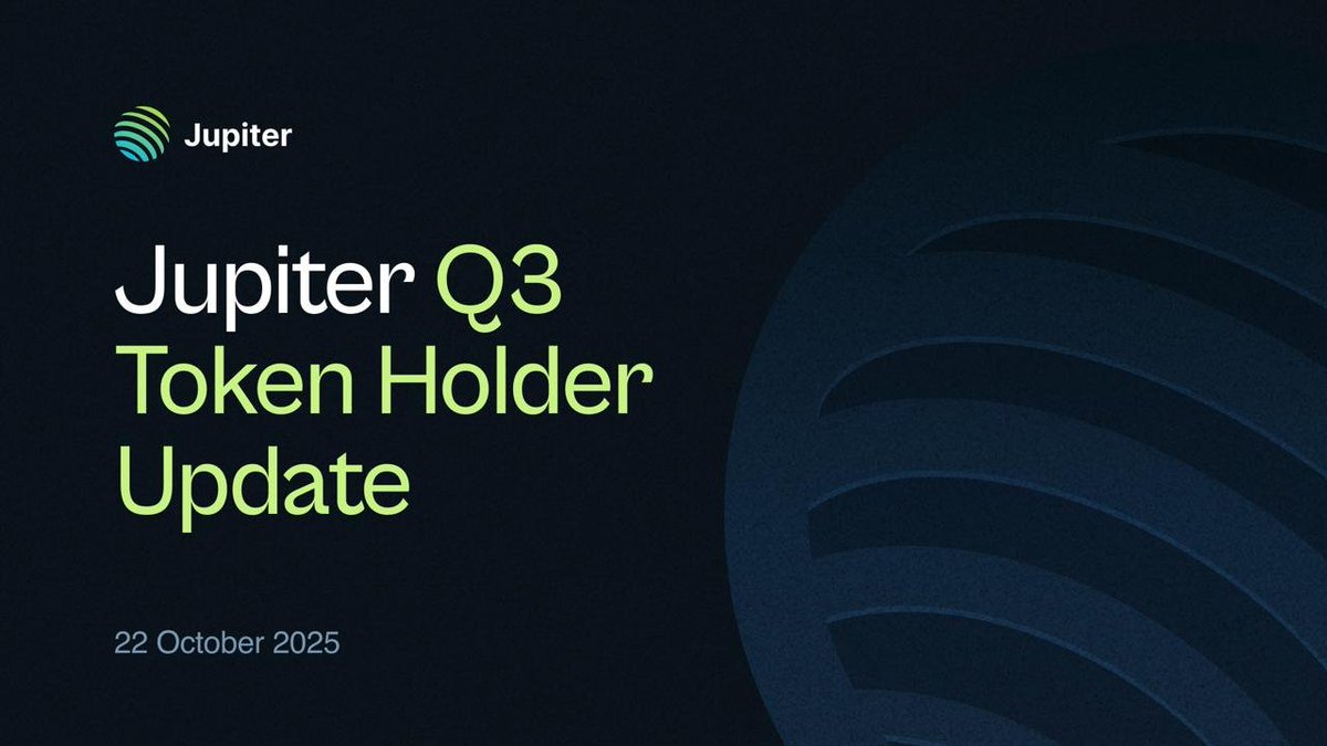 The Jupiter Q3 Token Holder Update:

We believe that the future of finance will be decentralized. By building the best infrastructure, the best UX, and the best brand, Jupiter is best positioned to be the primary conduit by which the masses access the global unified market.