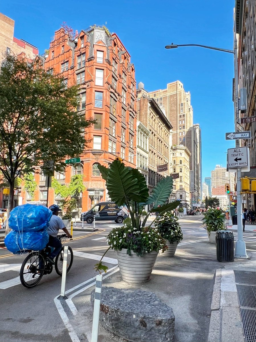 A network of shared streets can enable the efficient movement of people and goods in a dense urban environment.