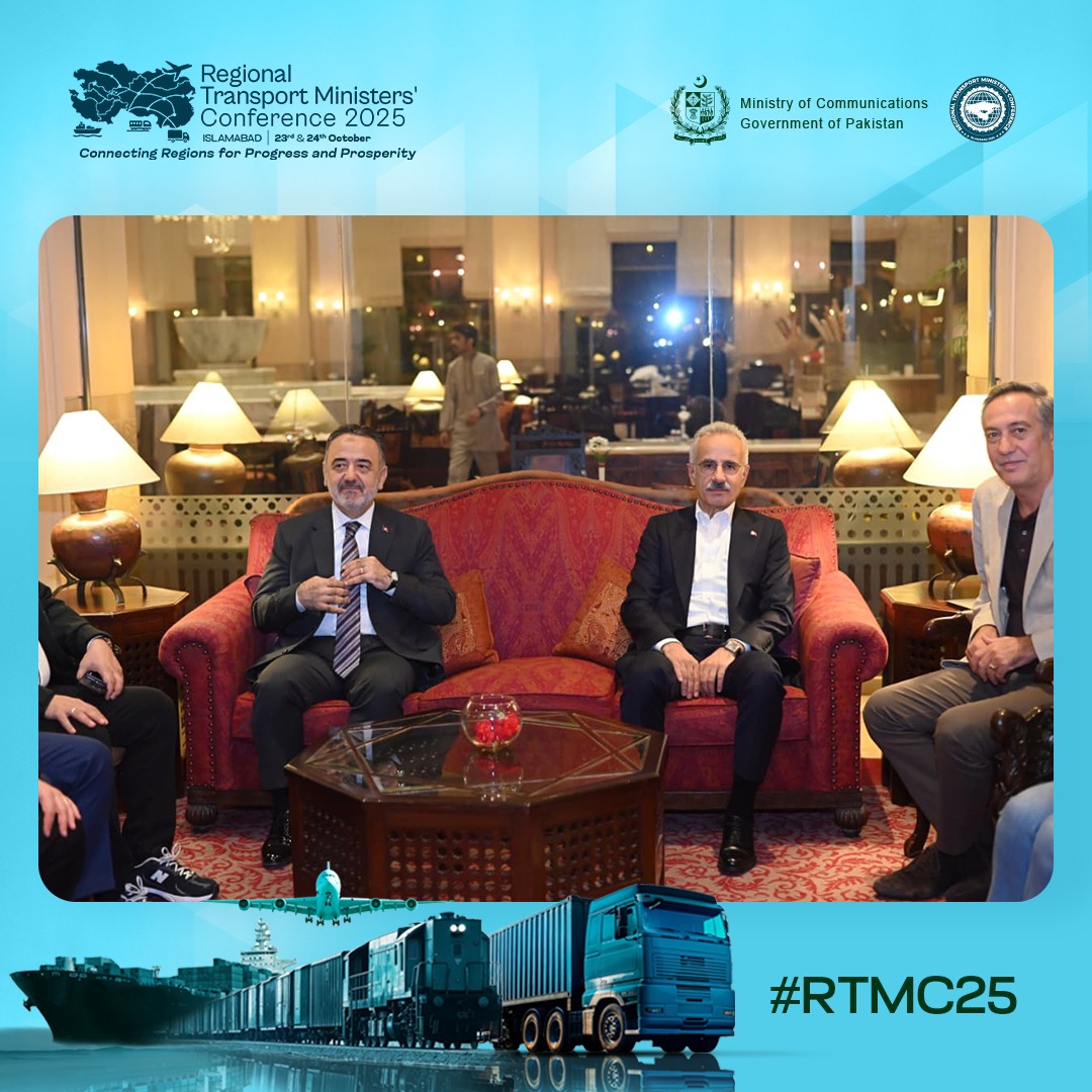 RTMC2025's tweet photo. Pakistan Warmly Welcomes 𝐀𝐛𝐝𝐮𝐥𝐤𝐚𝐝𝐢𝐫 𝐔𝐫𝐚𝐥𝐨ğ𝐥𝐮 And His Delegations, Minister of Transport And Infrastructure, 𝐓ü𝐫𝐤𝐢𝐲𝐞, To 𝐑𝐓𝐌𝐂 𝟐𝟎𝟐𝟓 In Islamabad.
#regionaltransportminister #rtmc #naqeebz #thebrandbuzz https://t.co/HVPxGejGkY