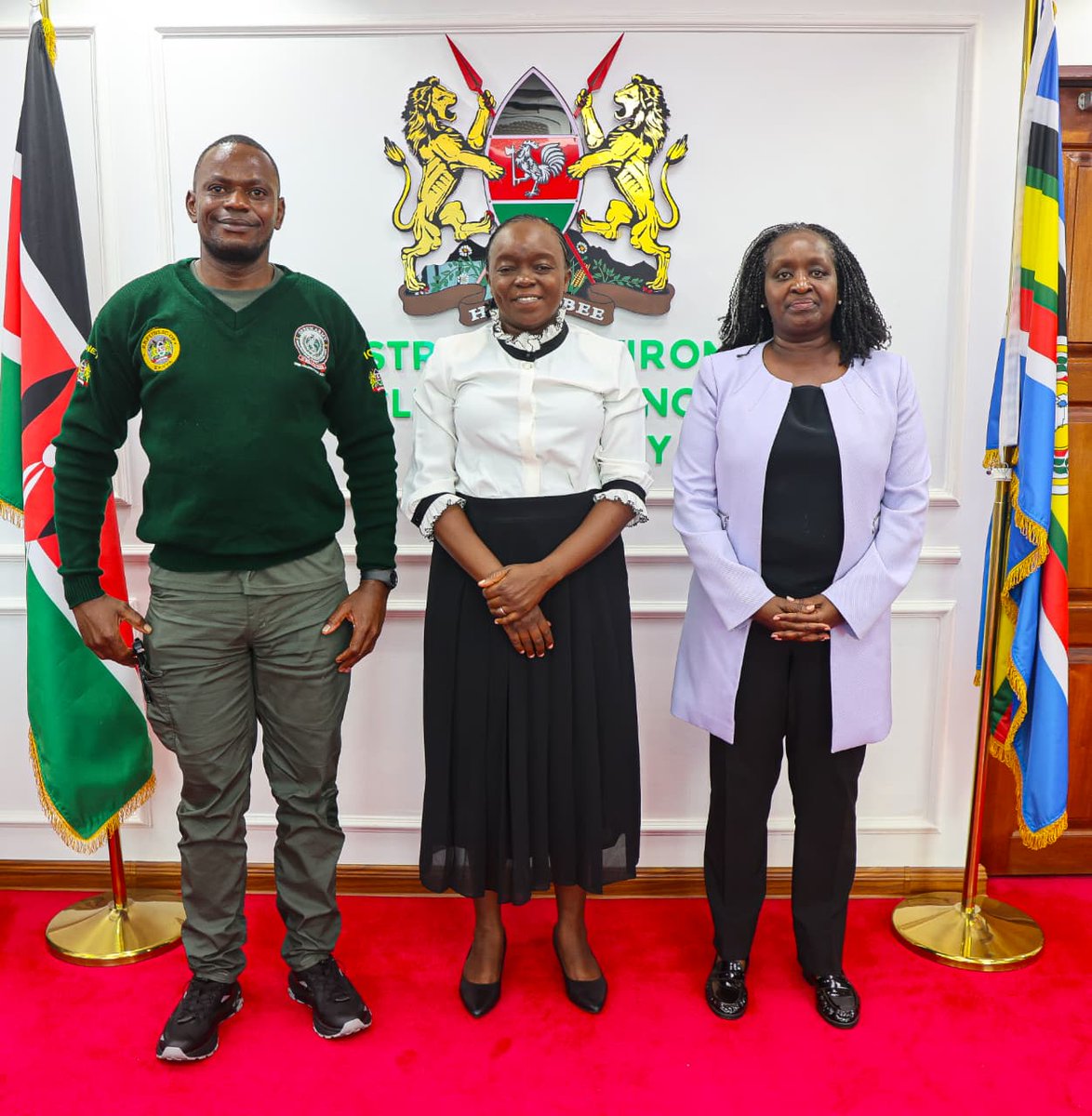 Hosted the National Coordinator of the Green Army <a href="/GreenArmyKenya/">Green Army Kenya</a>, Mr. Adam Israel at the Ministry headquarters. Our discussion focused on the upcoming Nairobi Climate Walk, set for 31st November 2025 and ongoing efforts to strengthen climate resilience through capacity building