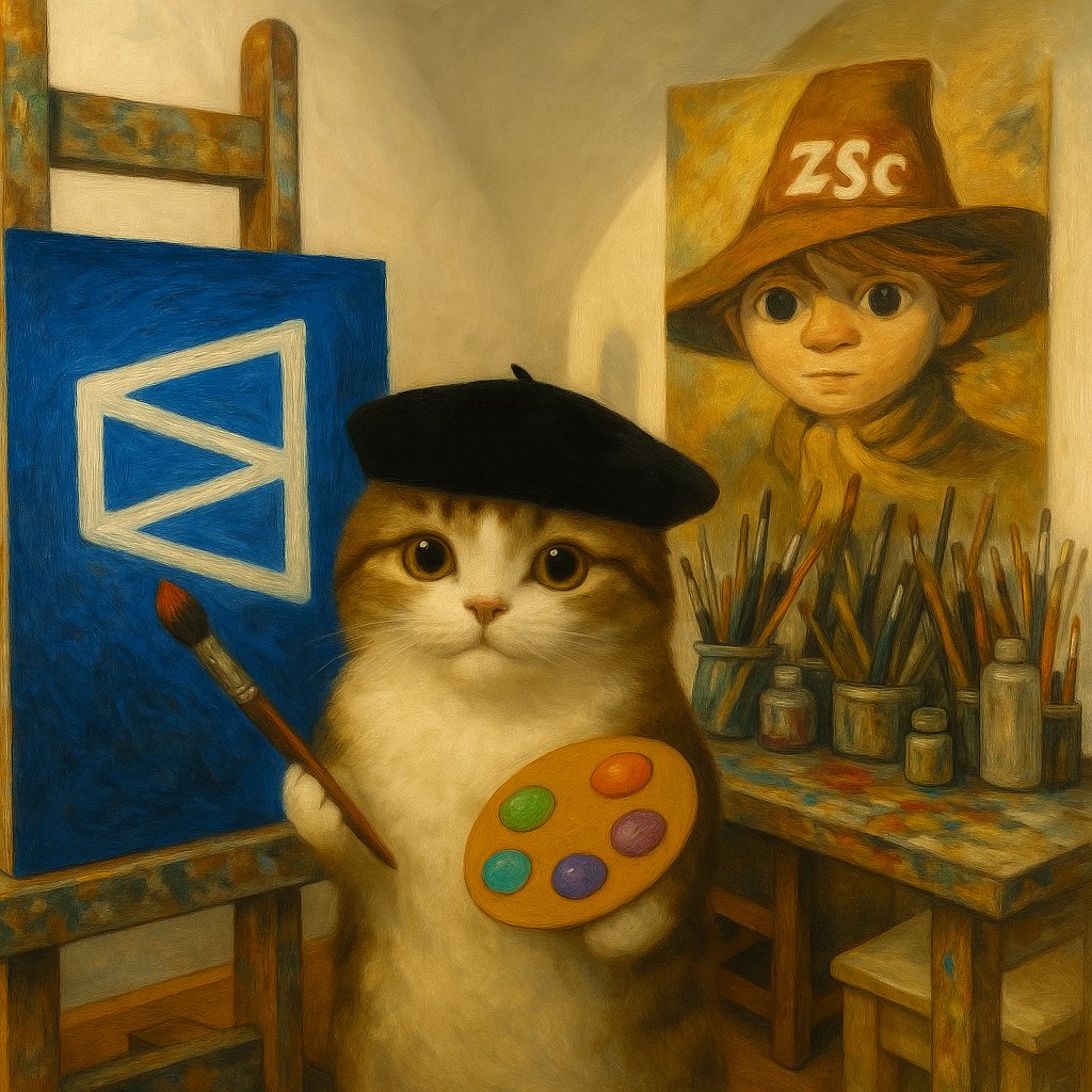 k1rallik's tweet image. The legendary cat painter returns.
After years in Paris, he unveils his magnum opus
a mysterious canvas where belief meets truth.
What do you think it represents?