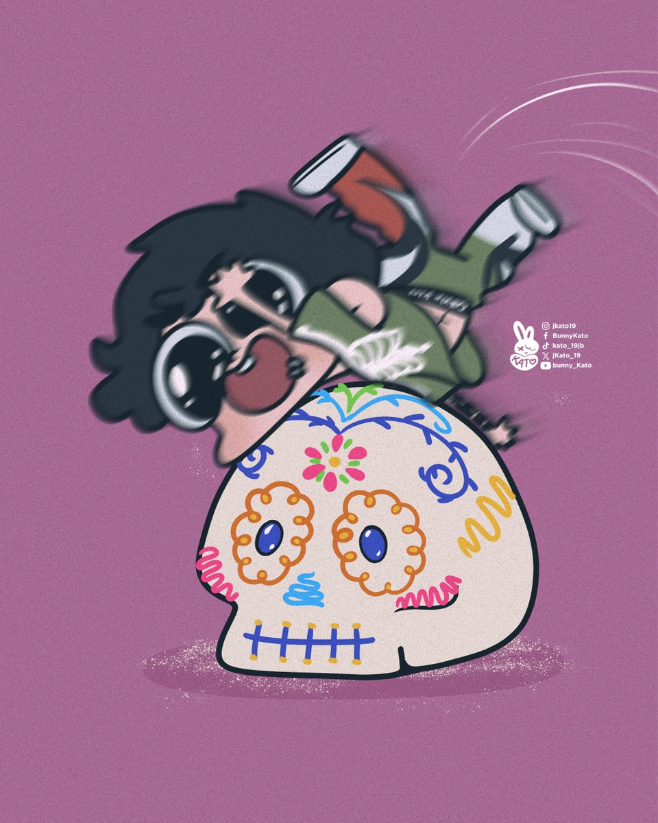 jKato_19's tweet photo. Día 22 - Cráneo
Jk saltando con todo el estilo del mundo sobre una calaverita de azúcar
#halloween #otoño #october #octubre #bts #army #fanart #cute #bitispooky #jk #jungkook #jeonjungkook https://t.co/WmBzG2c6Pk